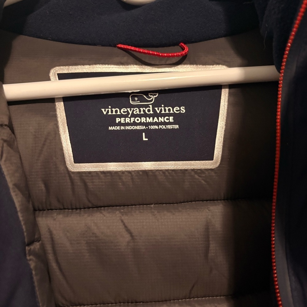 Vineyard Vines Performance Hooded Jacket Navy Men… - image 3